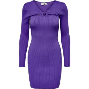 VESTIDO PUNTO ACANALADO MORADO  15272744