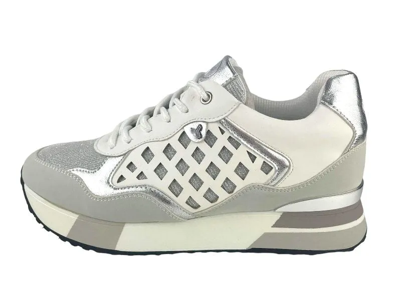 Yumas | Sneakers/tenis de calle mujer ecopiel Jade blanco