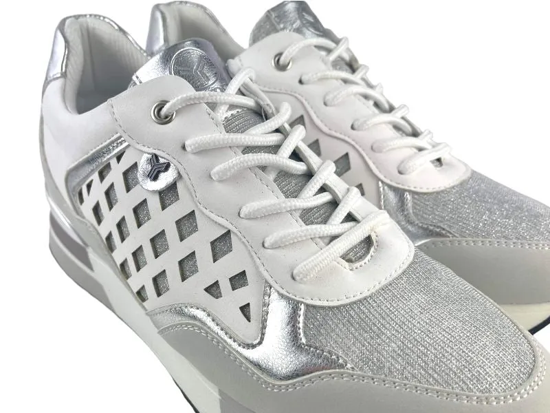 Yumas | Sneakers/tenis de calle mujer ecopiel Jade blanco